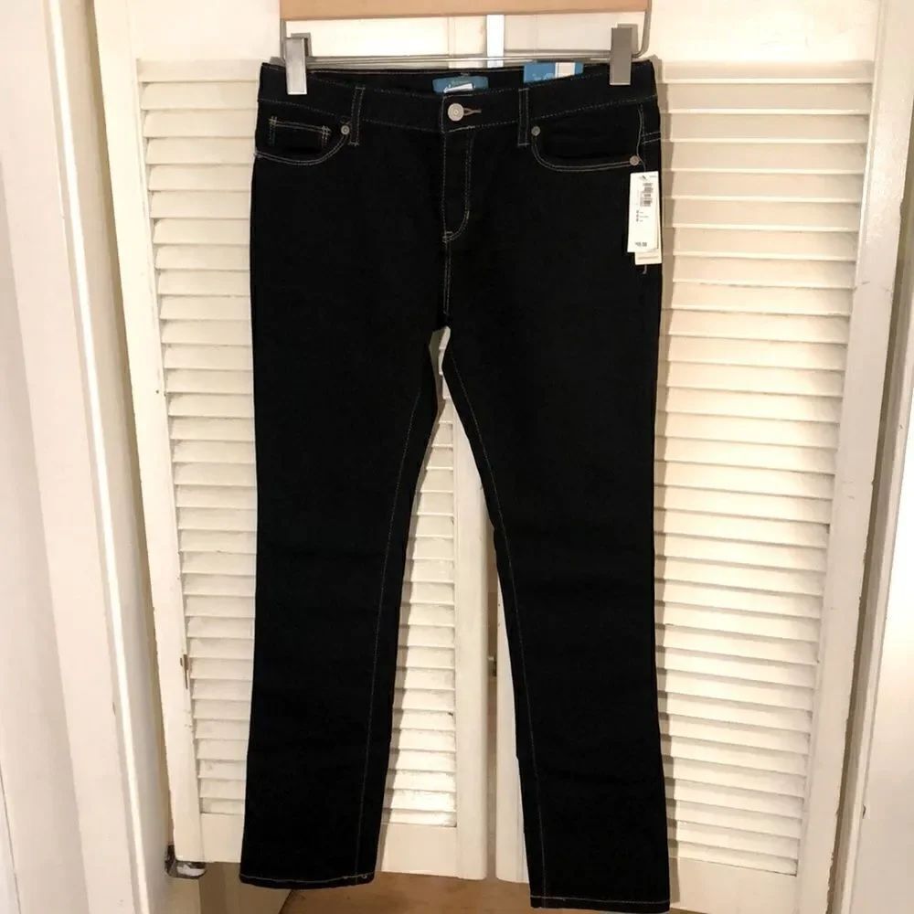 NWT adjustable waist skinny denim jeans in dark wash by Old Navy. Girls 12+